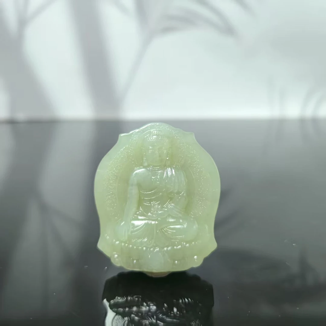 Z和田玉大日如来吊坠0223