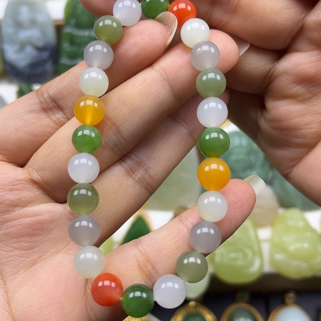 和田玉未镶嵌手串