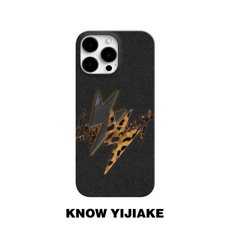 闪电牛仔适用苹果16e手机壳15promax个性14小众13ins12艺术11创意