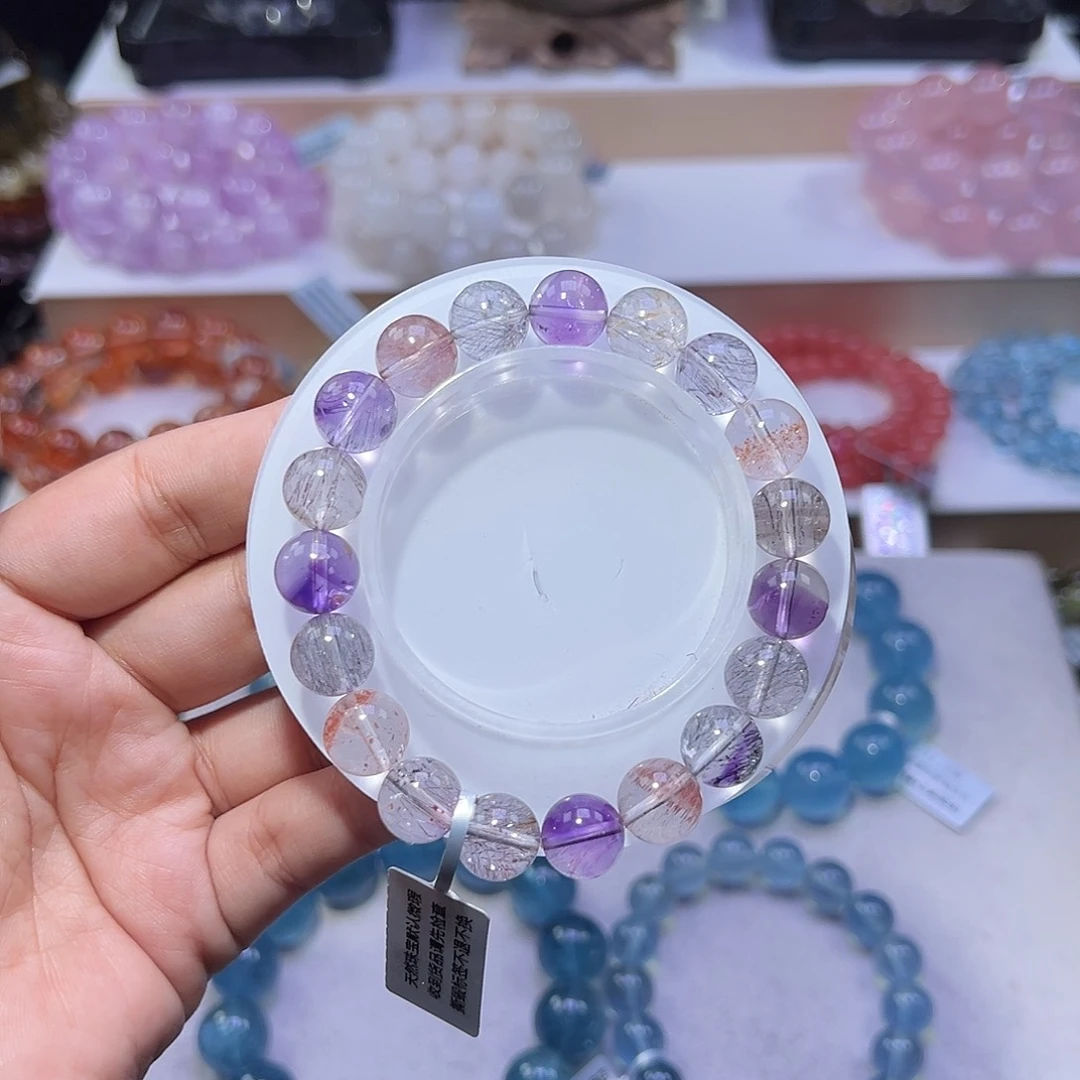 手串未镶嵌水晶可*?顺发超七10.7m m