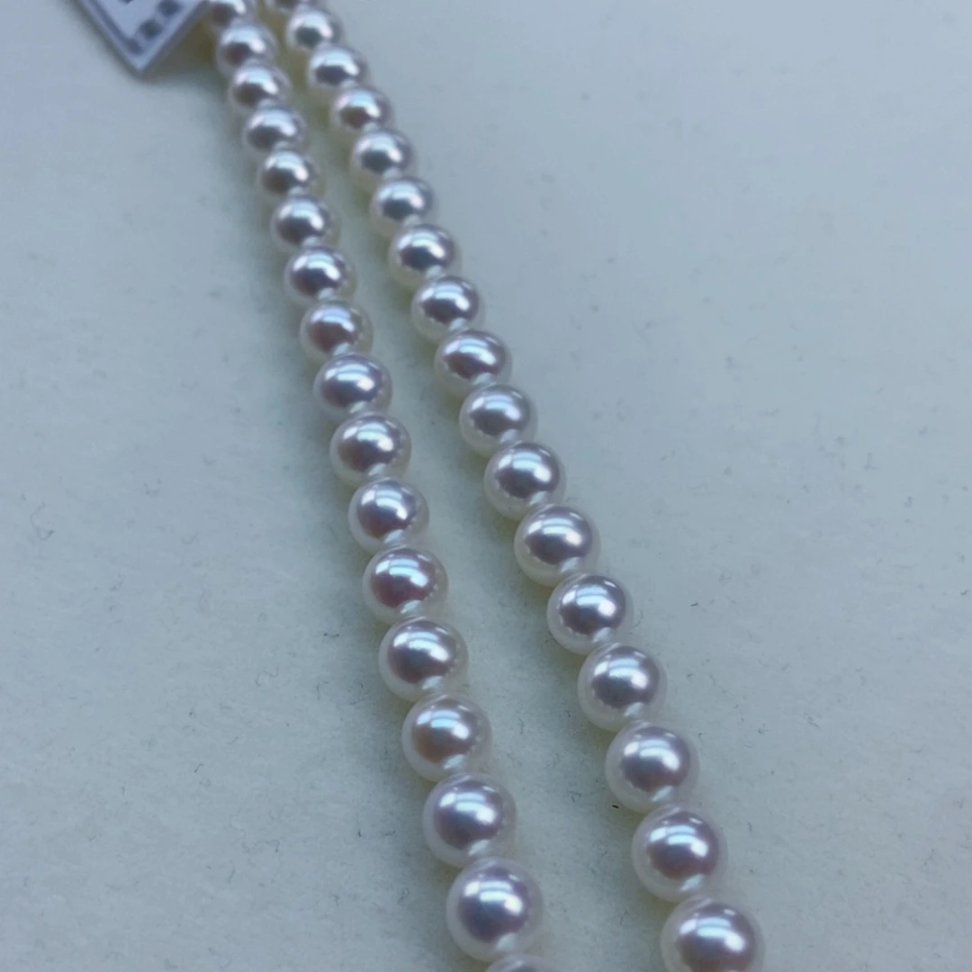 淡水珍珠银S925镶嵌6/7镜面天女光炫彩几乎无暇毕业