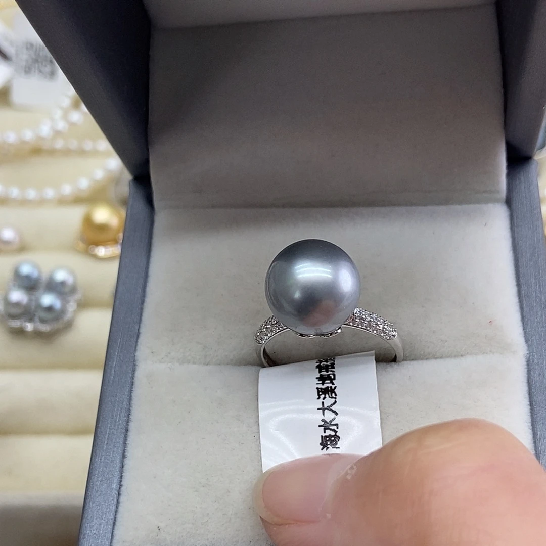 海水珍珠18K金镶嵌戒指