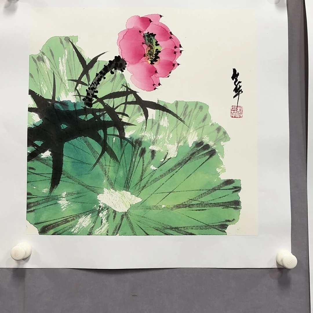 国画亲笔手绘放心去藏