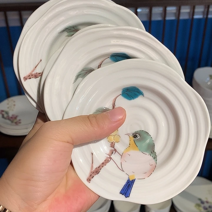 瓷片小碟五个小碟