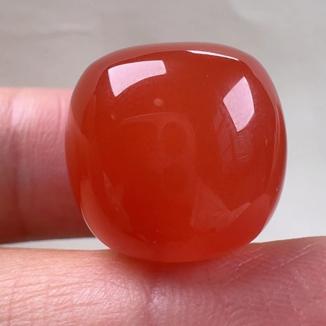 南红玛瑙未镶嵌老型单珠18*17