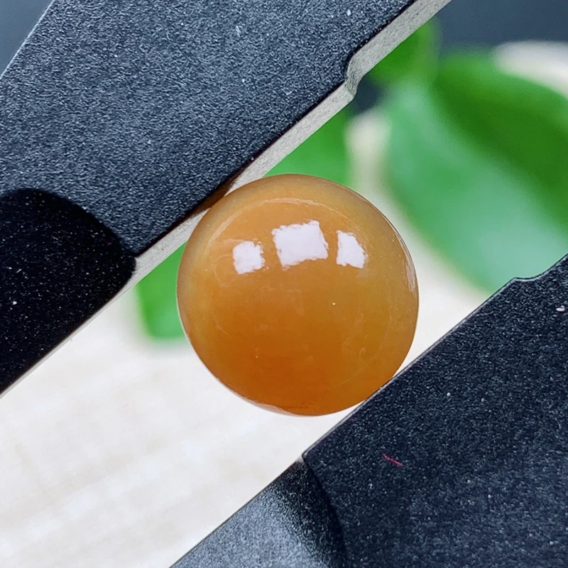 翡翠缅甸天然A货老料玉器未镶嵌冰种黄翡戒面蛋面裸石可定制镶嵌