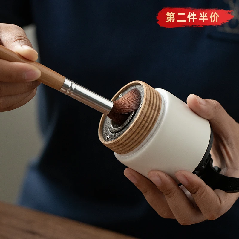 IL RECAFFE咖啡刷子磨豆机清洁刷实木软毛小刷子研磨咖啡机粉渣刷