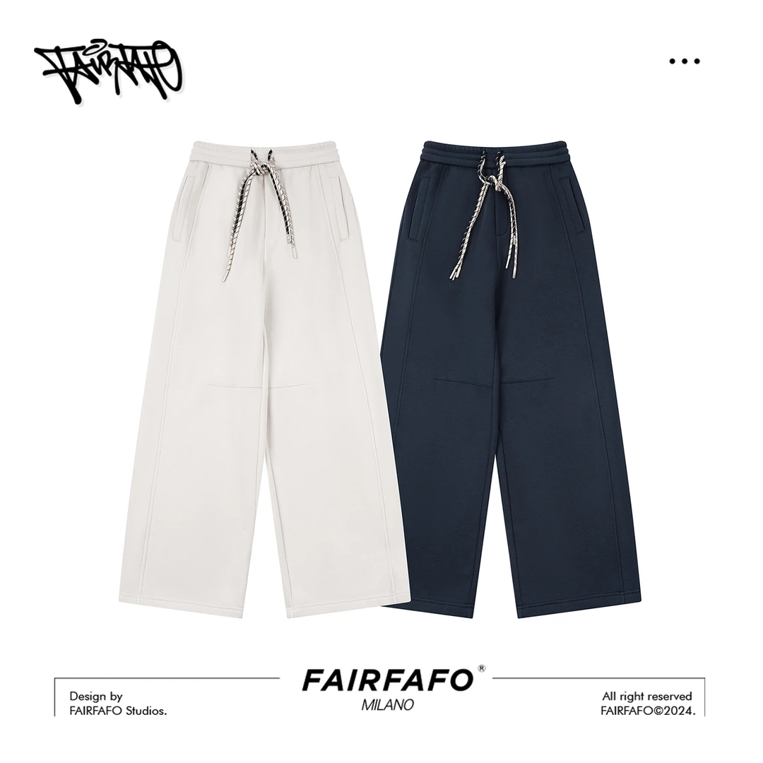 FAIRFAFO林肉肉【加厚阔腿休闲裤】LG4KC0088舒适休闲百搭简约宽松