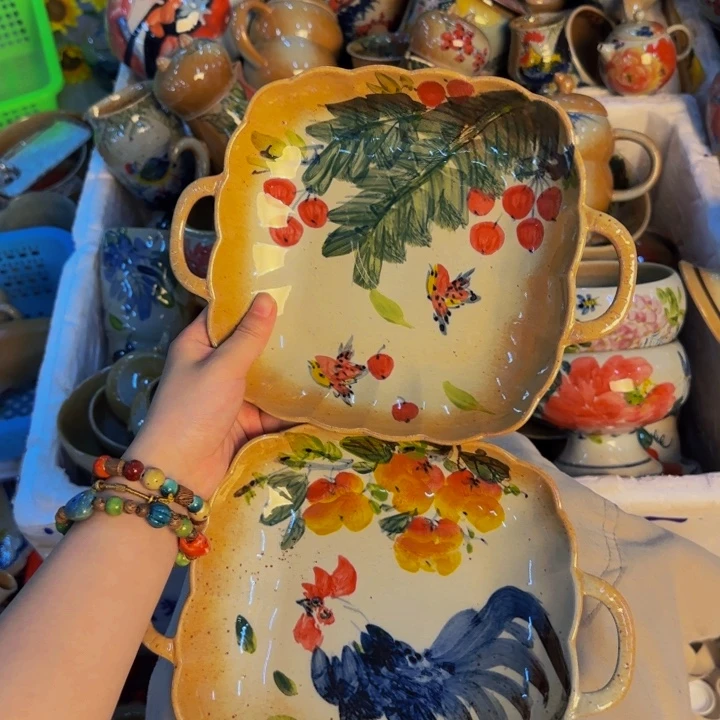 瓷片景德镇陶瓷手工手绘