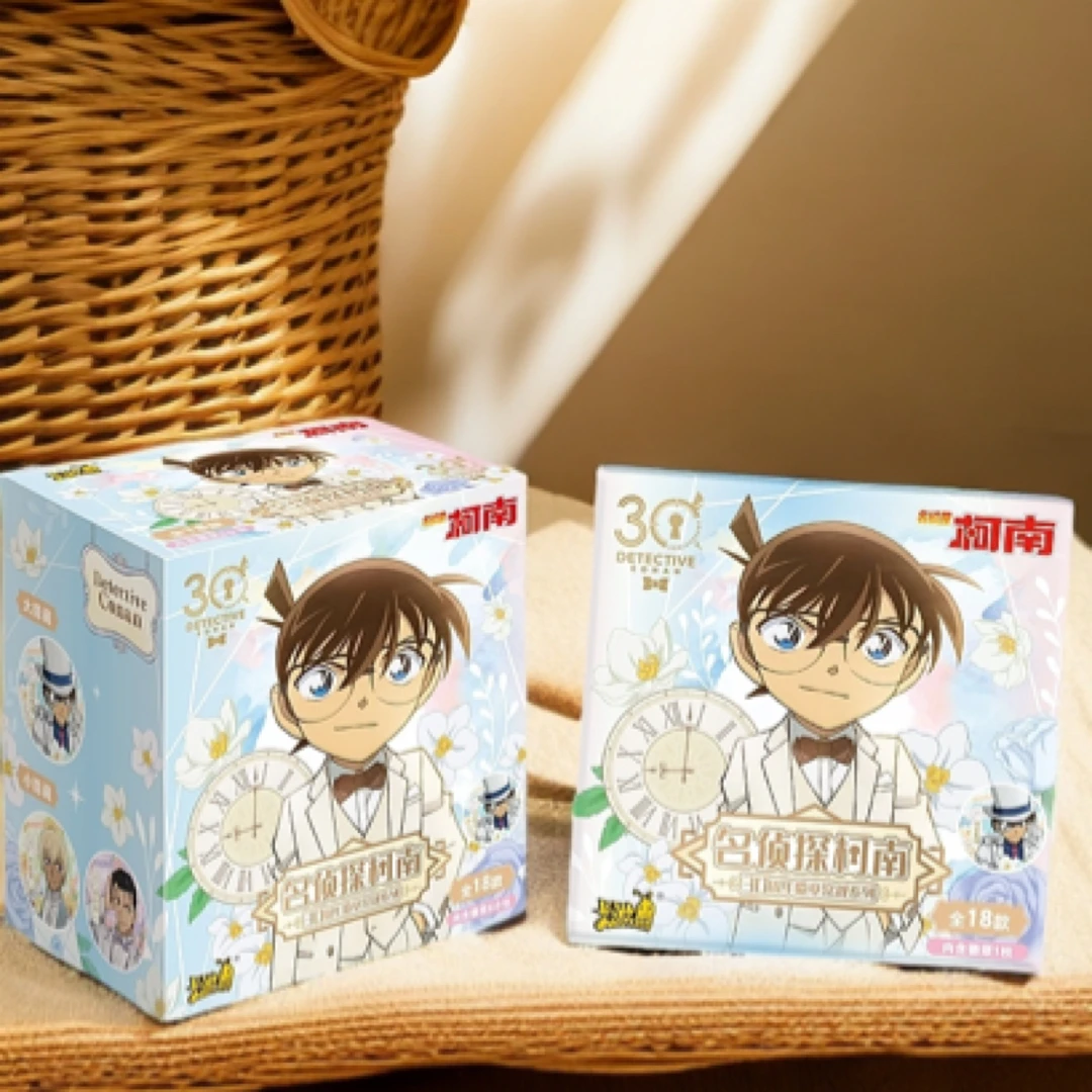 【叠加玩法】正版柯南三十周年徽章谷子吧唧卡包盲盒潮玩（代拆）