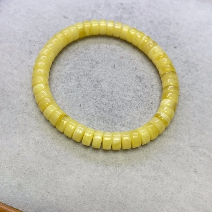 蜜蜡裸石未镶嵌手串