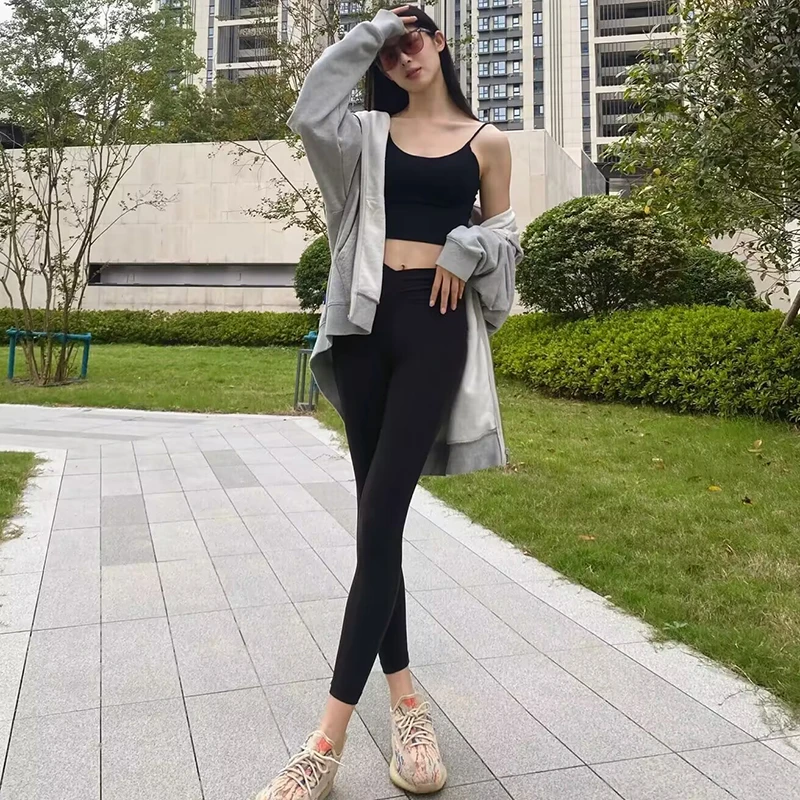 lu家王炸0压裸感四面立体弹户外运动瑜伽女2025炸街潮款裤子女
