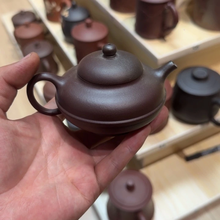 唐***肆茶壶紫砂宜兴紫砂微瑕