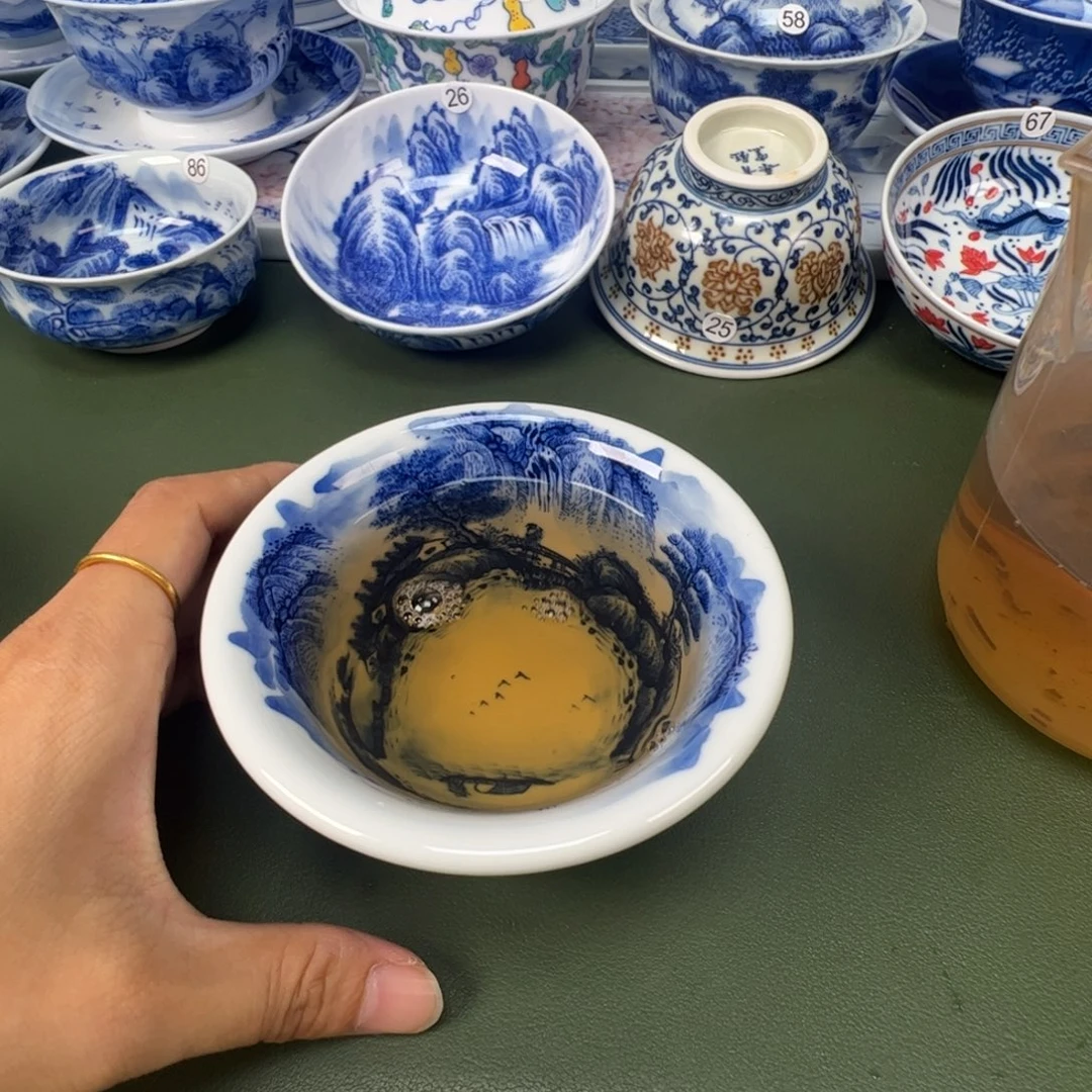 景德镇纯手工纯手绘茶具木木27