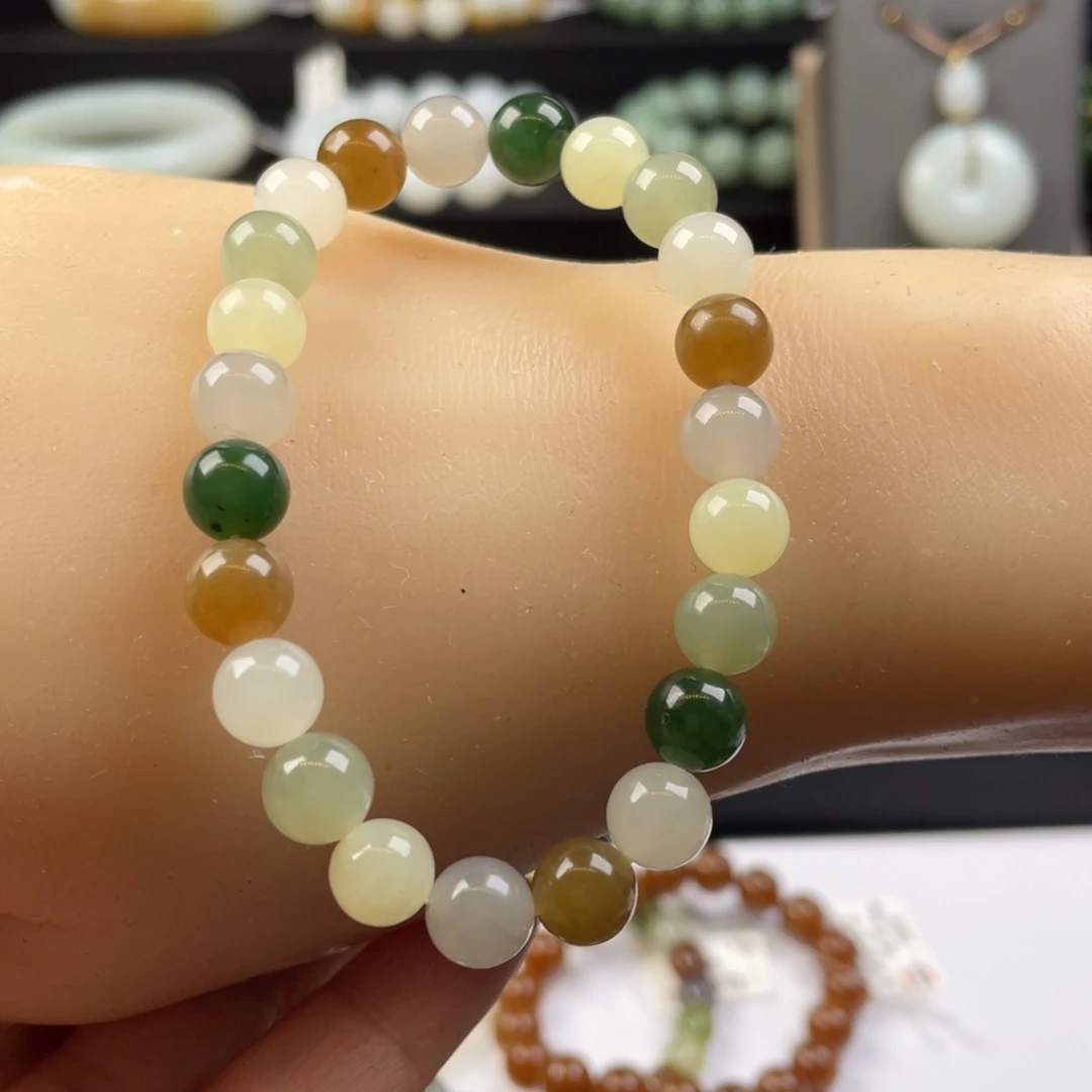 和田玉手串未镶嵌