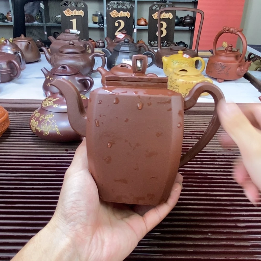 月***头茶壶紫砂白定4 四方宫灯