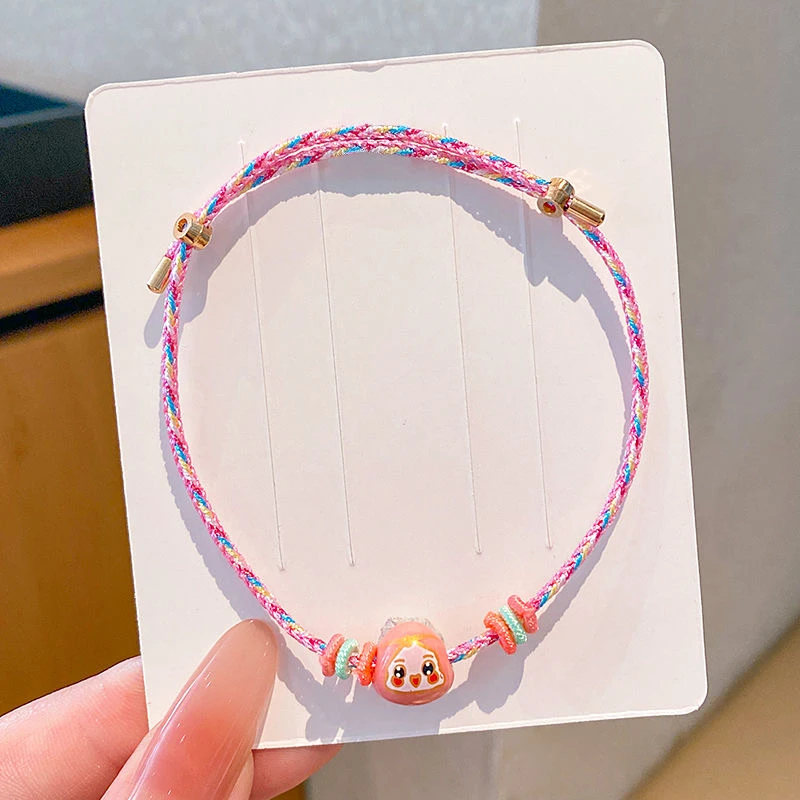 端午节儿童五彩绳手链女童手工编织粽子红绳男女节日D