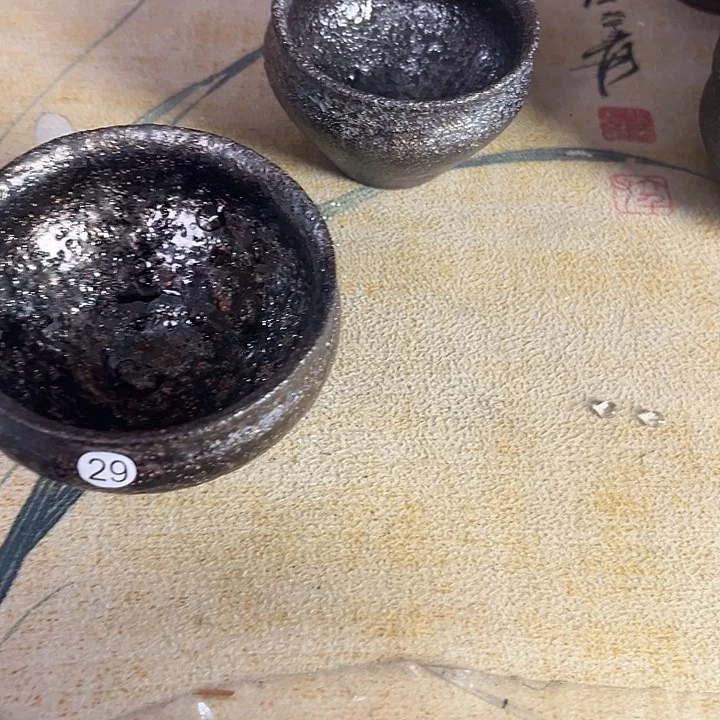 高*荥经黑砂茶具杯子2只