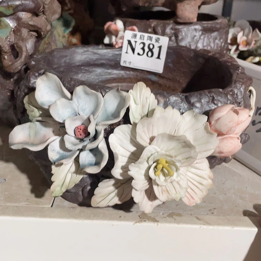 紫砂花盆万****7景德镇陶瓷花盆381