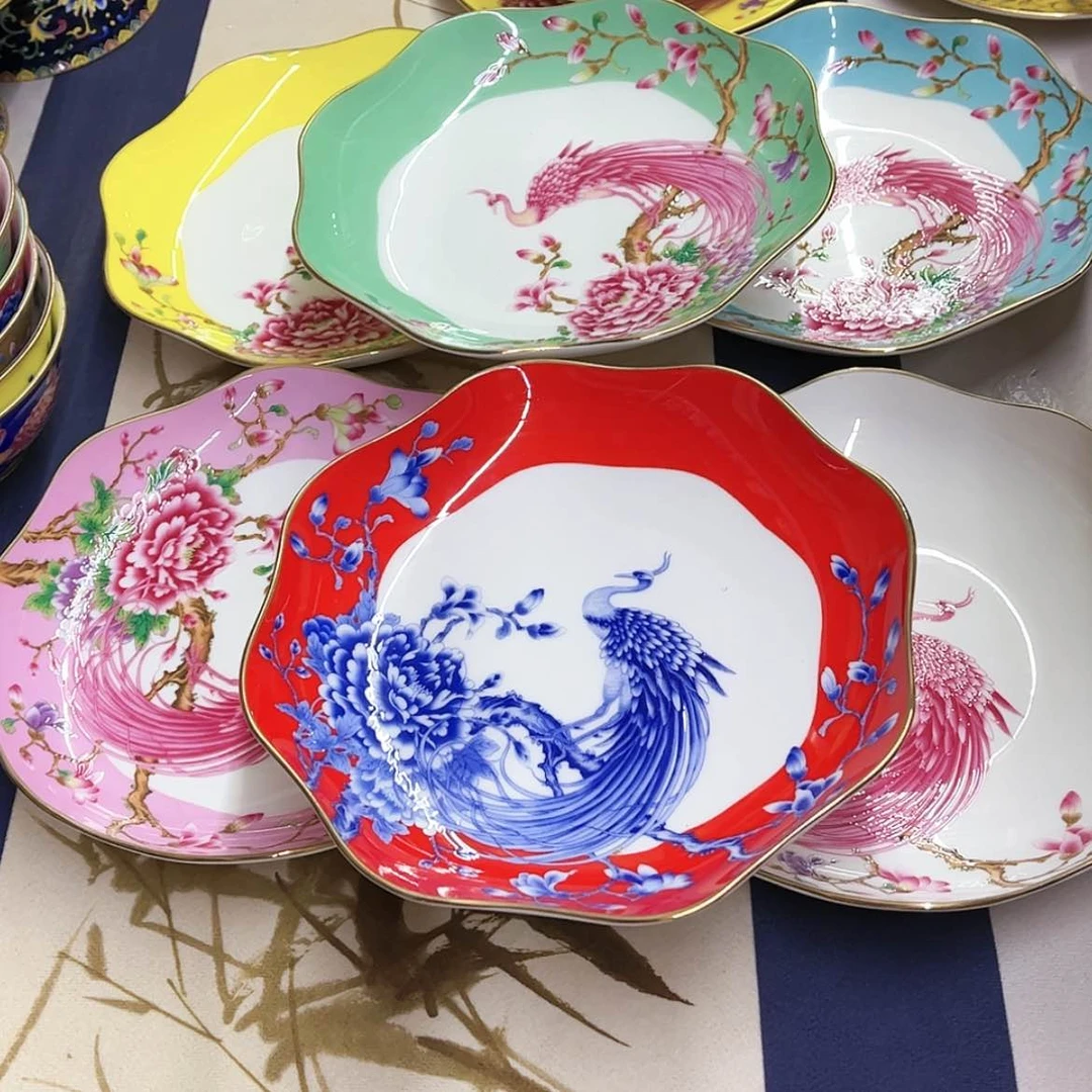 【闪购商品】珐琅8英寸6花口深混。。。。。我们