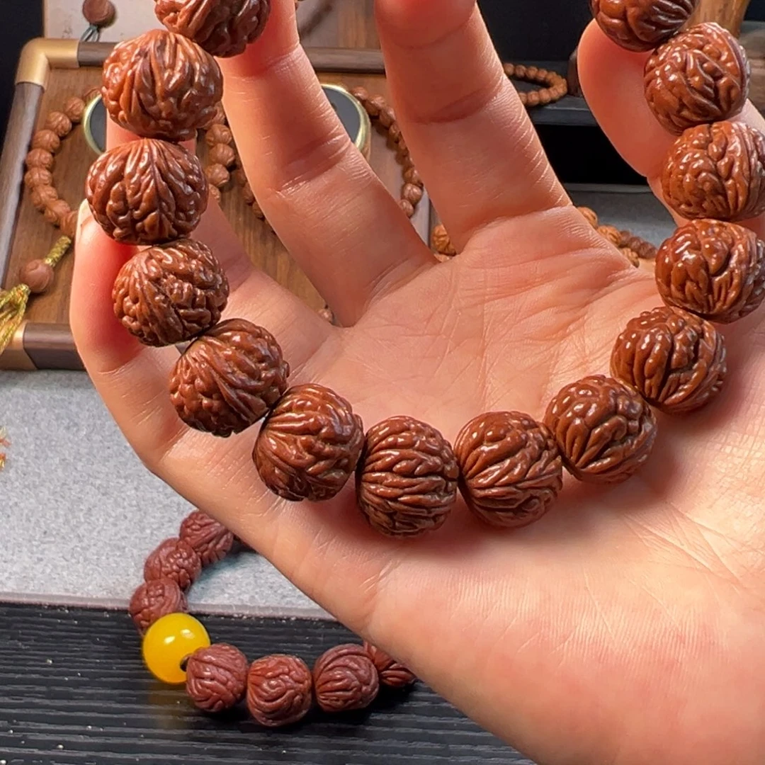 桃核吊坠17野生荔枝