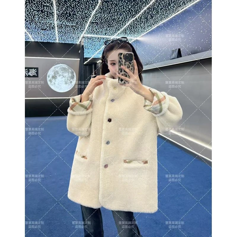 【慧慧】2024新款时尚百搭原创设计师 轻奢外套 7716