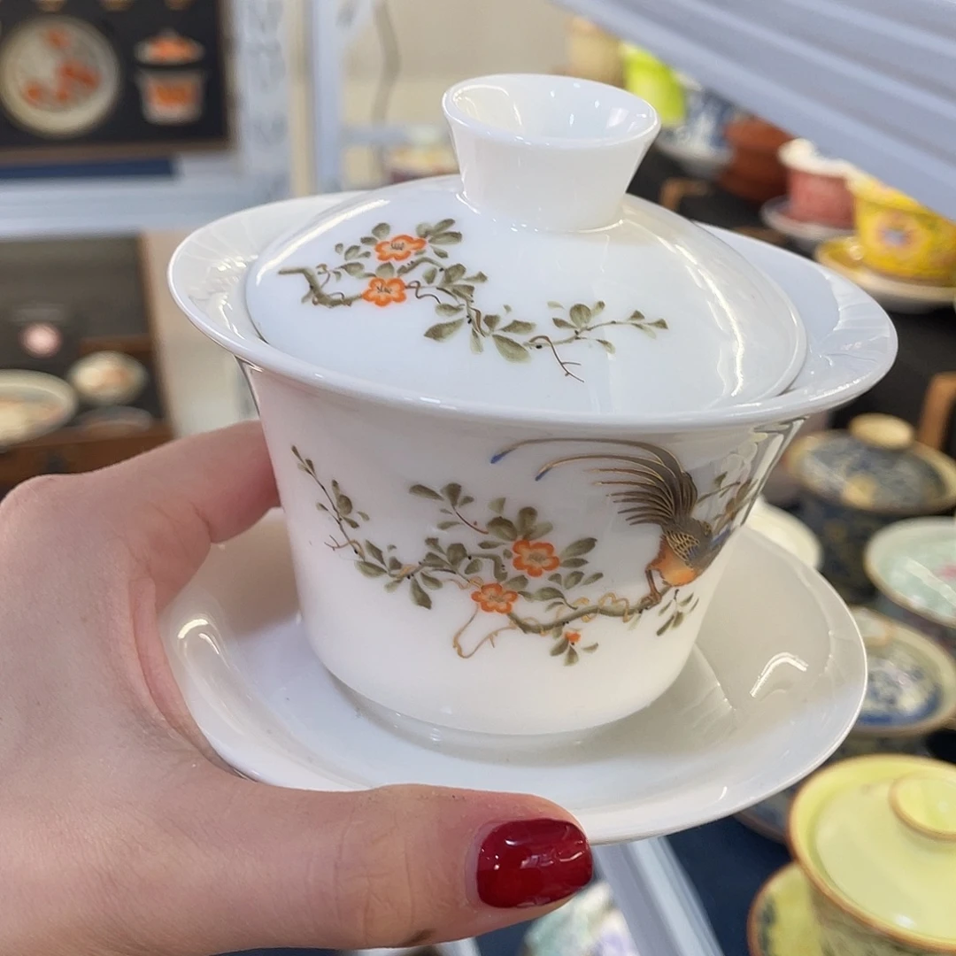 陶景德陶瓷盖碗茶具