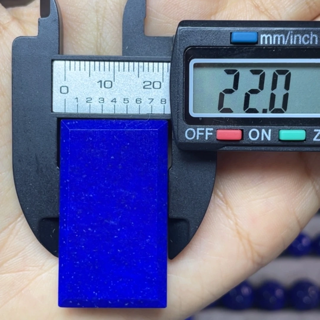 青金石未镶嵌22×38mm无事牌