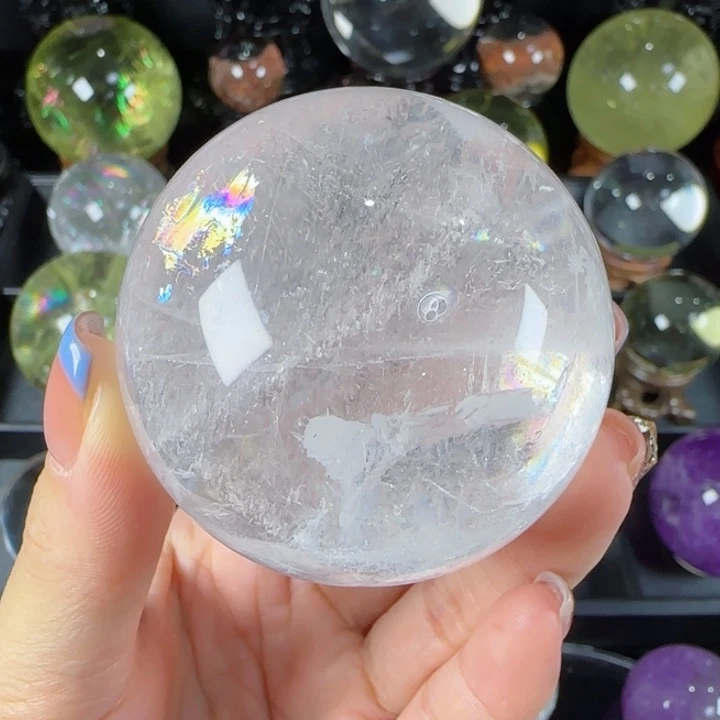 水晶天然水晶球A28未镶嵌天然5.7公分