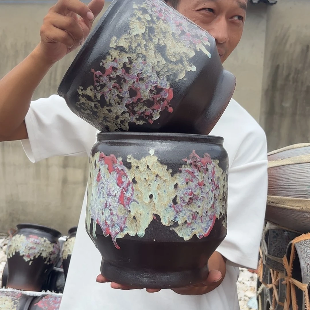 油画直两个口径20高度20