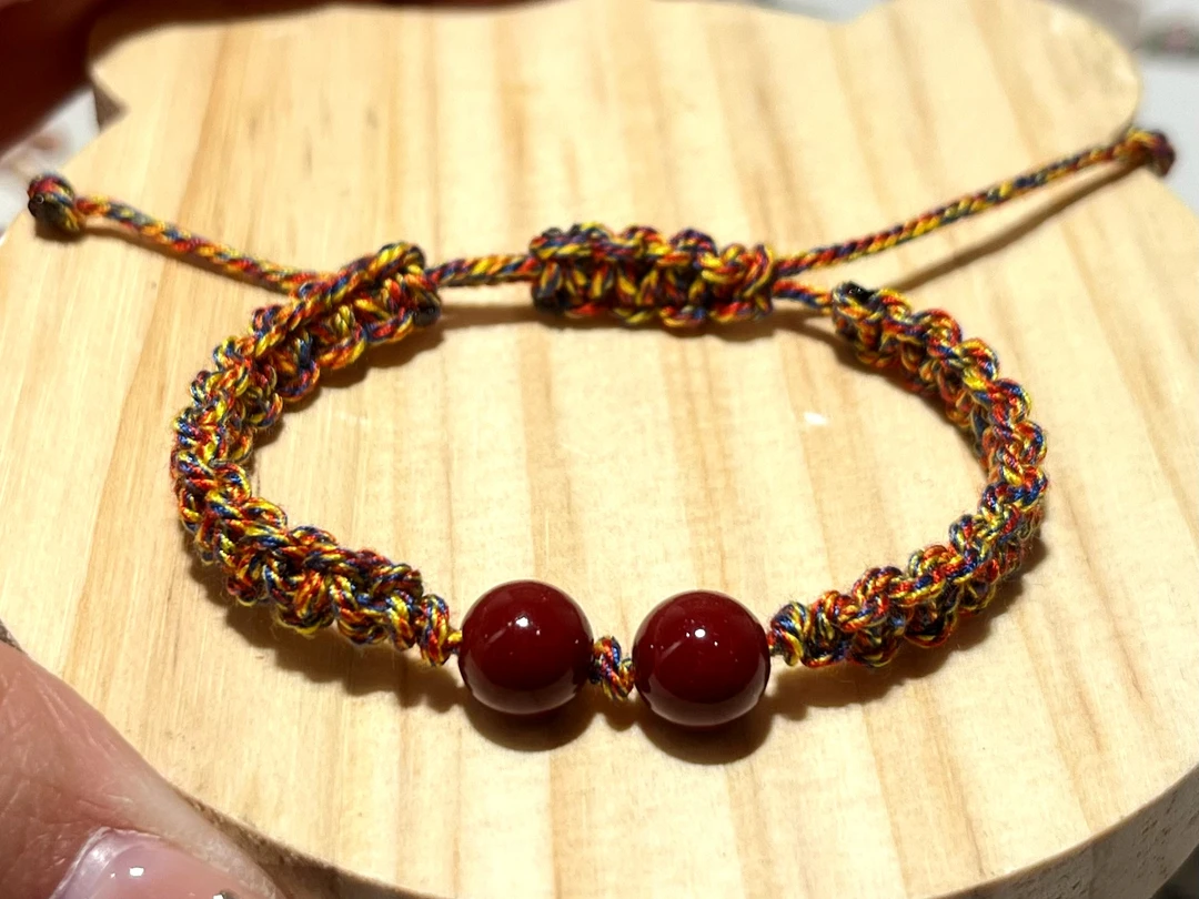 非金属布艺吊坠 报平安手编绳（纯手工孤品）