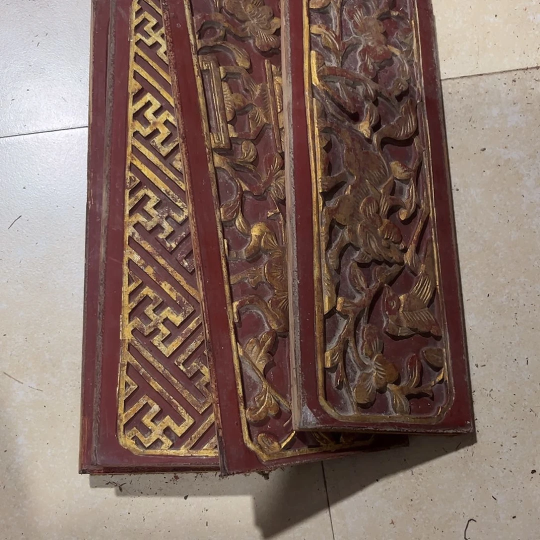 巴***1香榧木木雕.花板.家具.古建构件.卡子花.结子