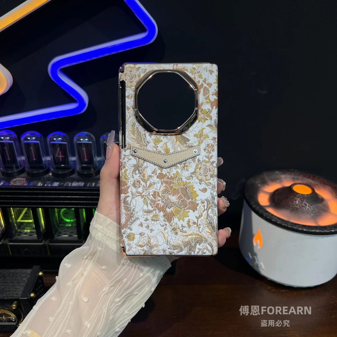 适用于华为matexts手机壳双中轴matext三折叠屏xts保护套xt女款