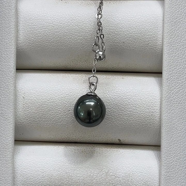 海水珍珠颈饰银S925镶嵌8-9mm 21号