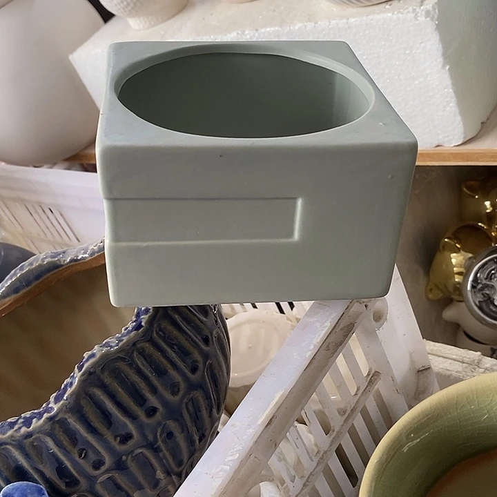 摆件陶盆有孔 微瑕介意勿拍