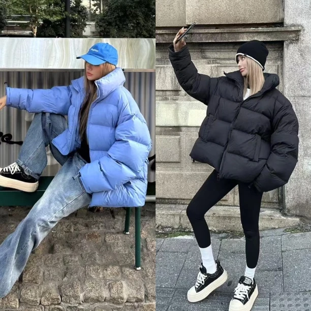 Datou sister 新款BF风大版羽绒服男女可穿到180斤