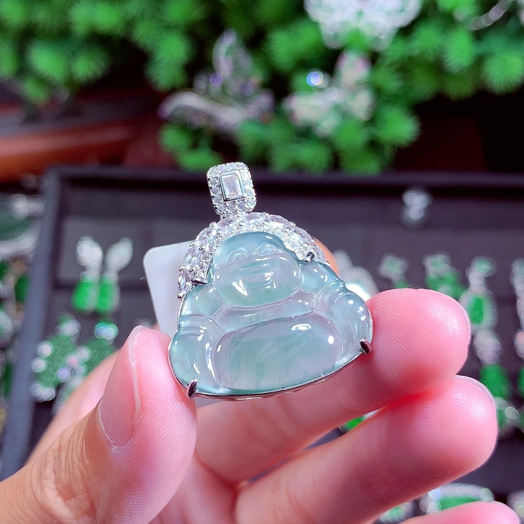 颈饰未镶嵌翡翠天然