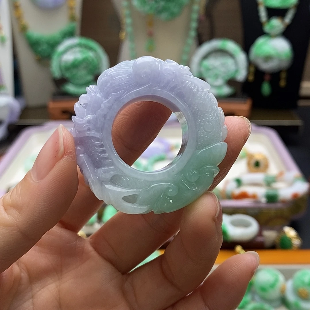 翡翠未镶嵌颈饰天然