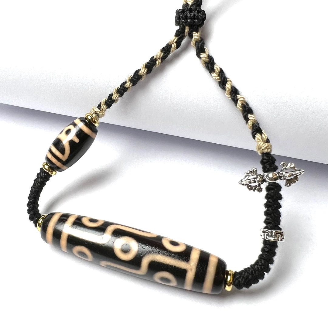 【艺心珠宝】玛瑙防伪标牙黄折线九T09095