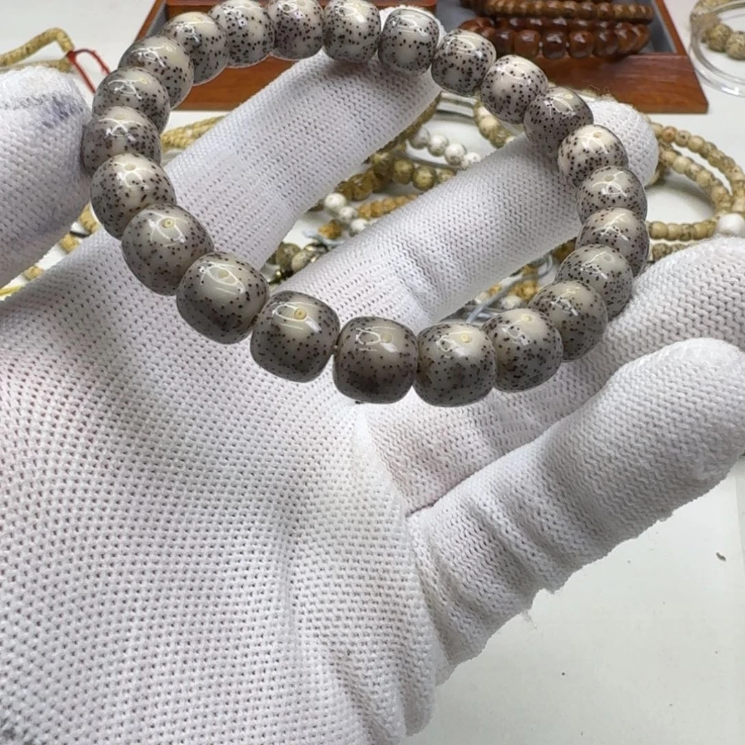 星月菩提手串20梵天黑冰月留白针尖星10单圈