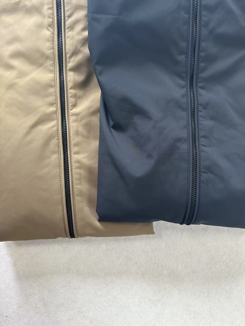 男士J驼色藏青双色休闲内橙夹克