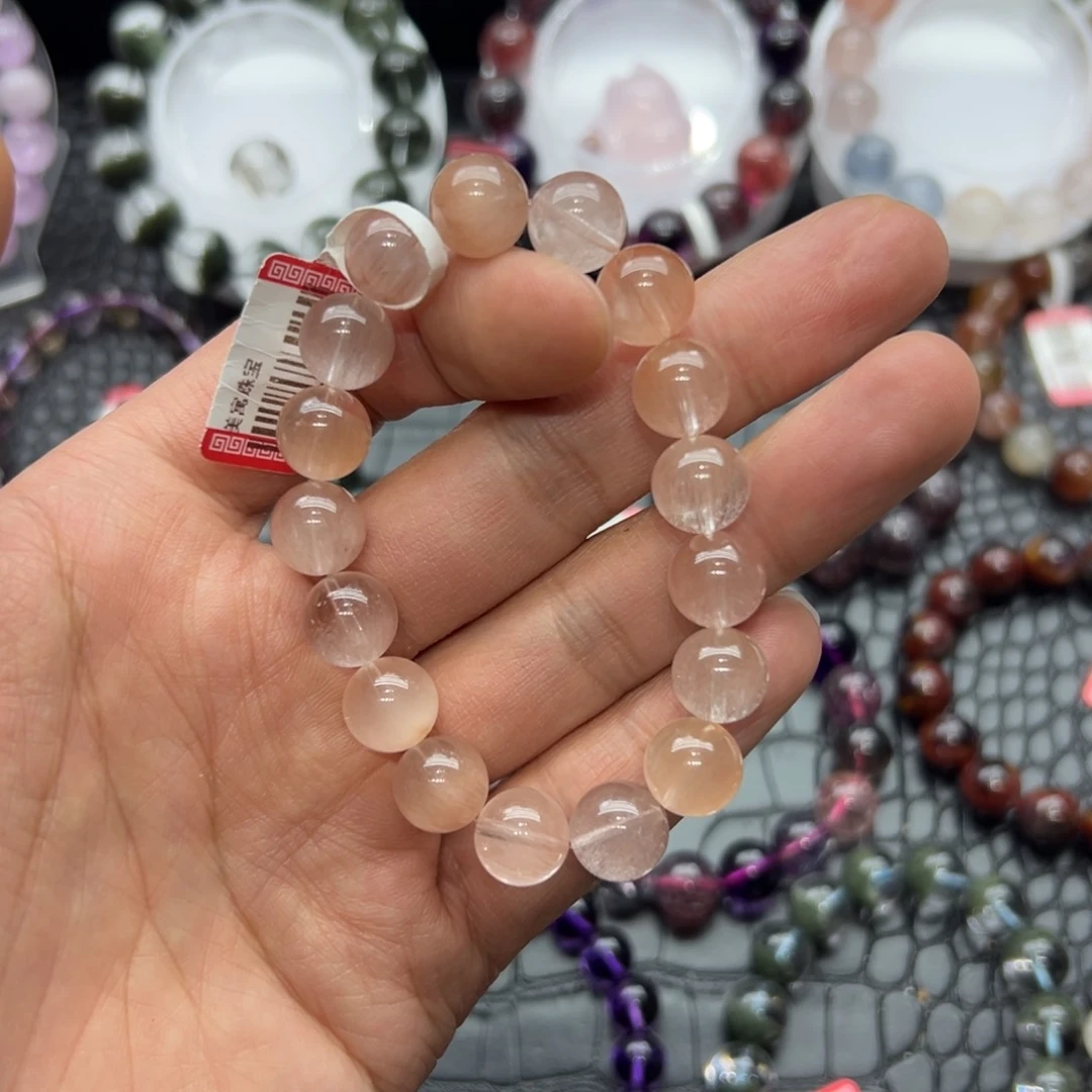 水晶手链未镶嵌好看