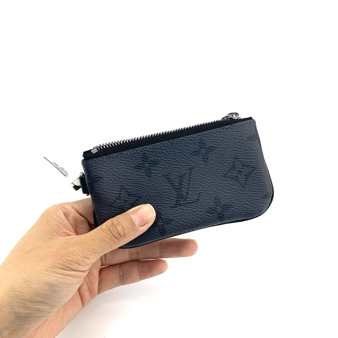 99新 LouisVuitton/路易威登 黑老花零钱袋/三合一子袋  尺寸12/7