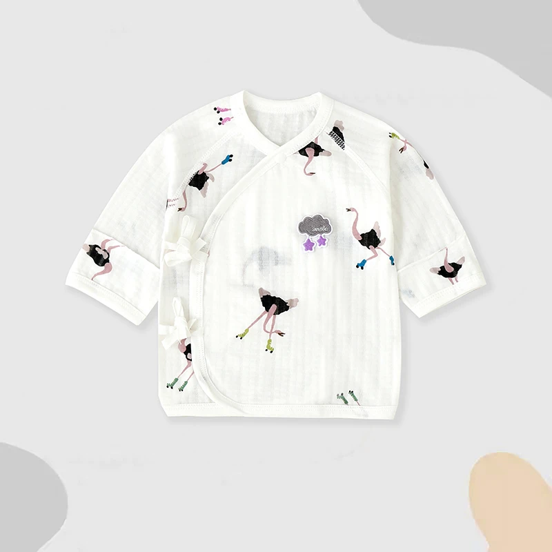 新生儿超薄夏款半背衣（纯棉无骨）