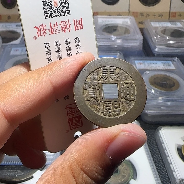 海***涵铜铜康熙通宝罗汉，维知