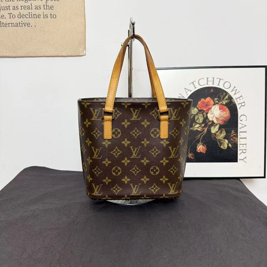 90新 LouisVuitton/路易威登 lv小号薇薇安/手提包/腋下包/菜篮子