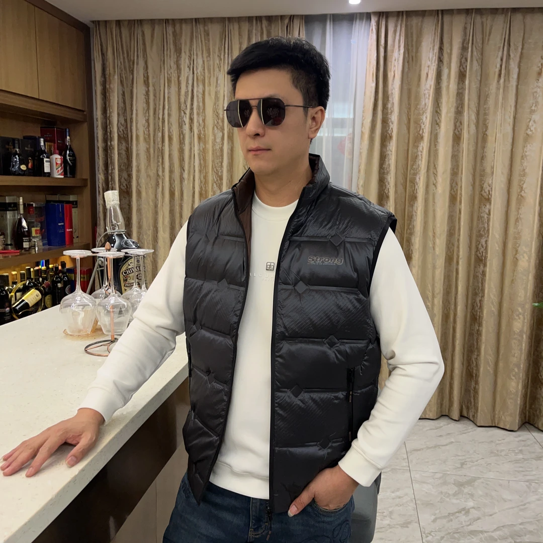 【羽绒马甲】2025秋冬男士新款潮流外套高级轻奢欧货时尚休闲9853