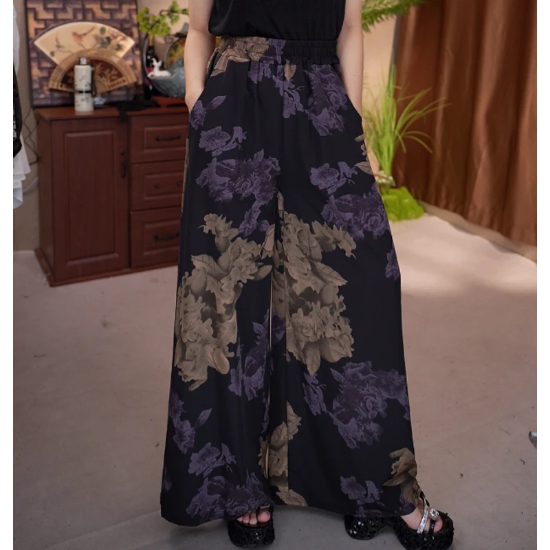 050/气质漂亮时尚牡丹大花裤裙