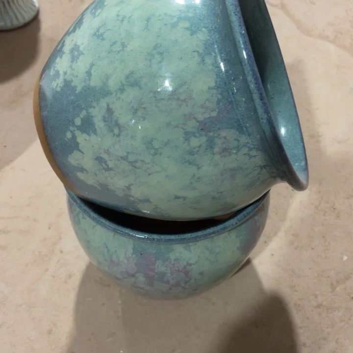 紫砂花盆口径20高度19两只正品