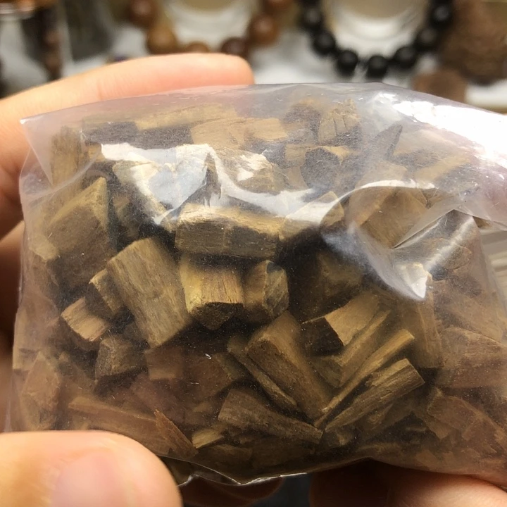 手串/手链檀香木老山檀香黑肉碎粒50克